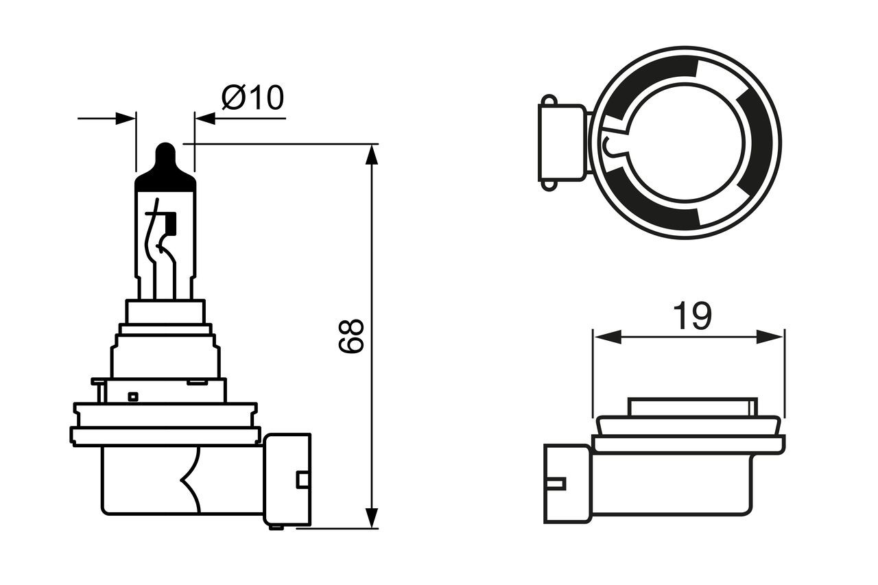 Купить 1987302089 Bosch Лампочка