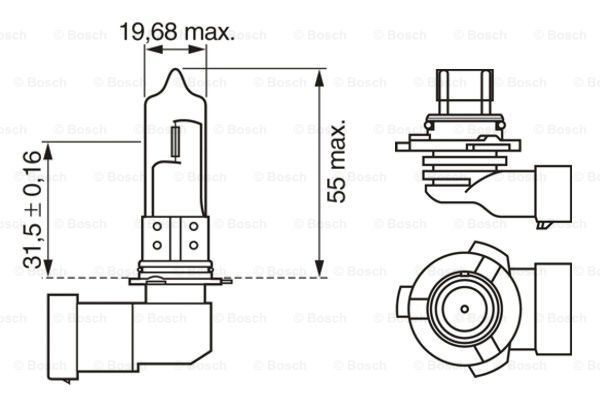 Лампочка галогенная Bosch 1987302152
