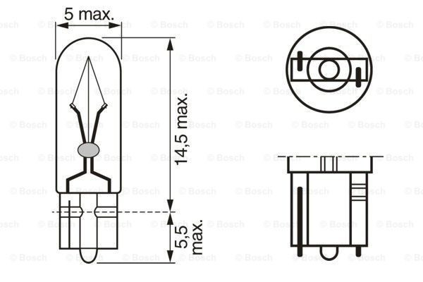 Лампочка щитка (панели приборов) Bosch 1987302218 цена, от 0.38 USD
