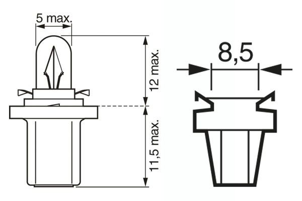 Лампа автомобильная Bosch 1987302219