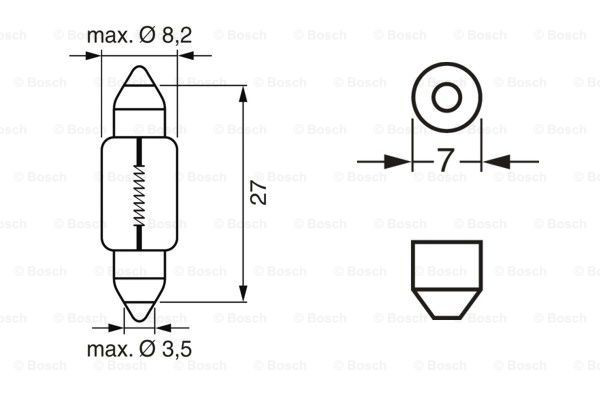 Лампочка накаливания Bosch 1987302528 цена, от 1.17 USD
