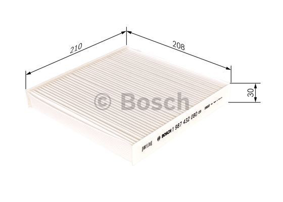 Купить 1987432080 Bosch Фильтр салона угольный