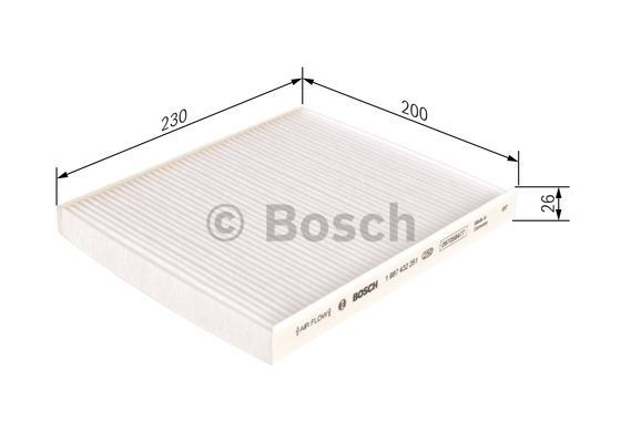 Фильтр воздушный отопителя Bosch 1987432251 цена, от 13.77 USD