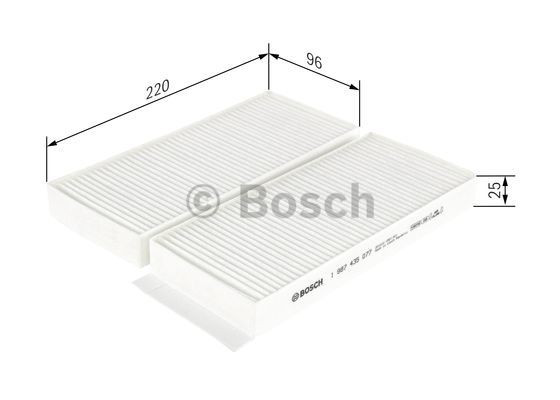 Купить 1987435077 Bosch Фильтр салона угольный