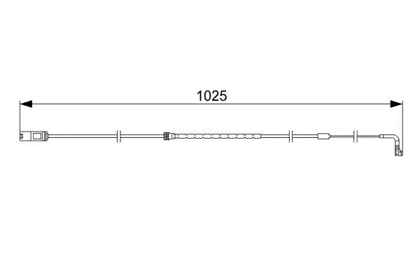Датчик износа тормозных колодок, задний Bosch 1987473026 цена, от 10.08 USD