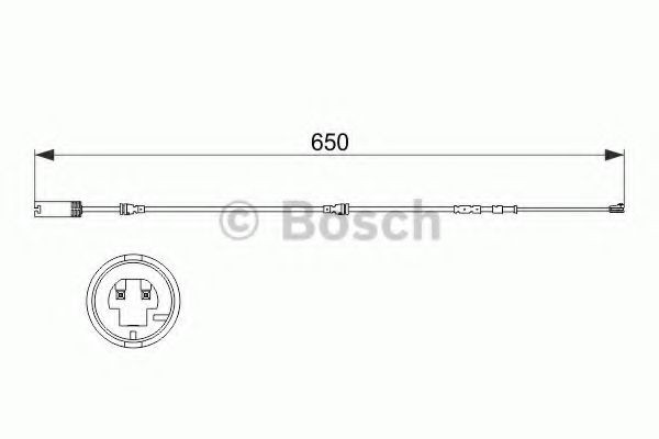 Датчик износа тормозных колодок передний 1987473513 Bosch