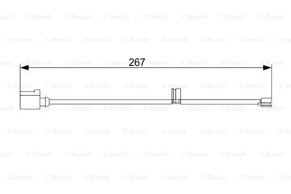 Купить 1987473560 Bosch Датчик износа тормозных колодок задний