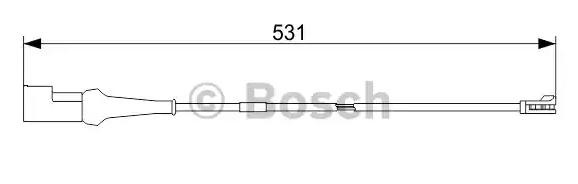Датчик износа тормозных колодок, задний Bosch 1987473574 цена, от 11.86 USD