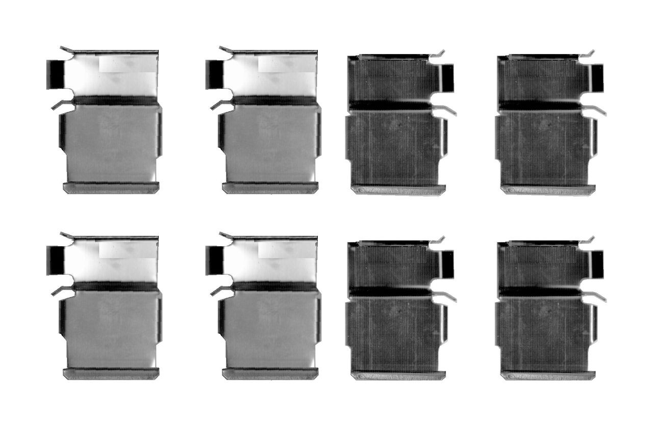 1987474605 Bosch Комплект пружинок крепления дисковых колодок, задних