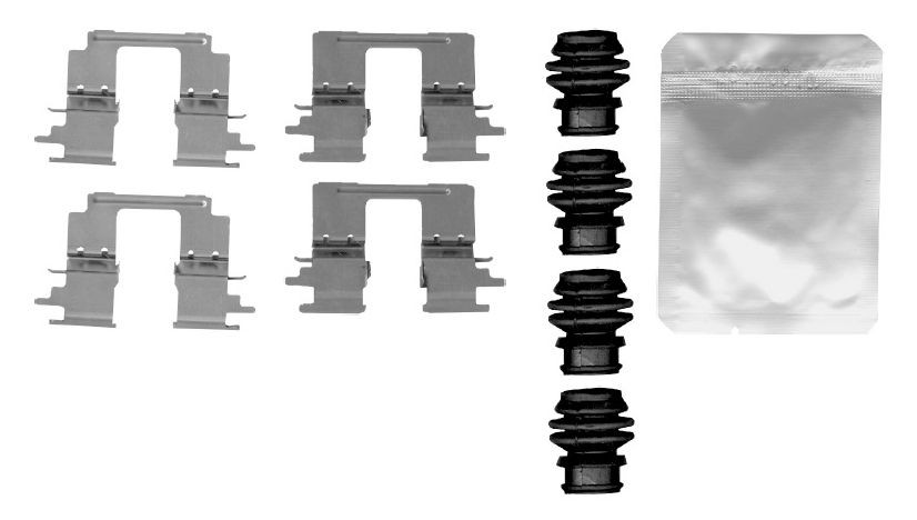 1987474766 Bosch Комплект пружинок крепления дисковых колодок, задних