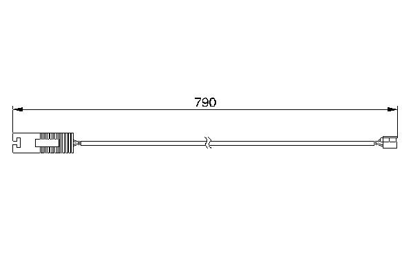 1987474926 Bosch  Датчик износа тормозных колодок задний