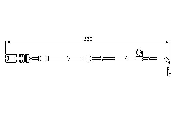 1987474958 Bosch Датчик износа тормозных колодок