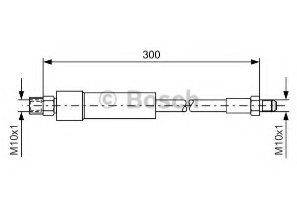 Купить 1987476074 Bosch Задний тормозной шланг
