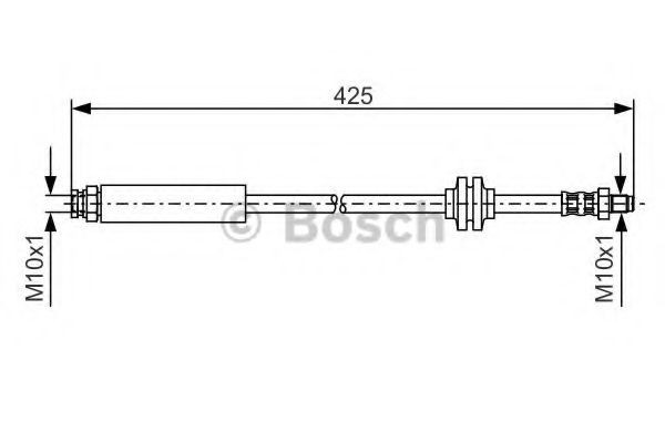 1987476451 Bosch Гибкая тормозная трубка передняя