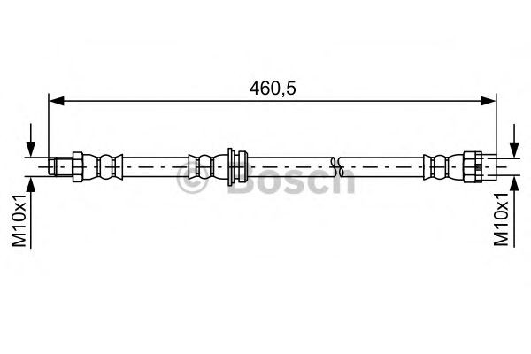 1987481598 Bosch Гибкая тормозная трубка задняя