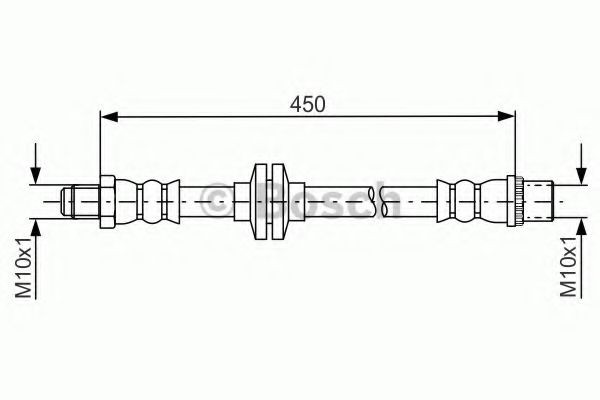 1987481683 Bosch Гибкая тормозная трубка передняя