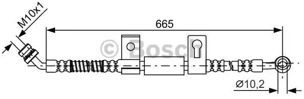 Шланг тормозной передний левый 1987481790 Bosch