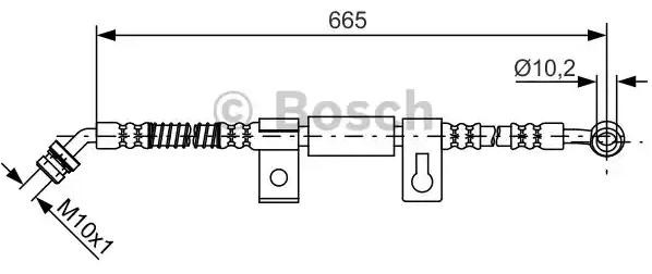 1987481791 Bosch Шланг тормозной передний правый
