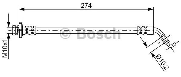 1987481820 Bosch Гибкая тормозная трубка задняя