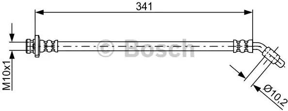 Шланг тормозной передний правый 1987481826 Bosch
