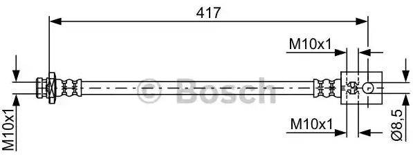 Купить 1987481834 Bosch Задний тормозной шланг