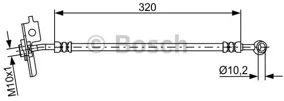 Тормозной шланг Bosch 1987481870 цена, от 18.43 USD