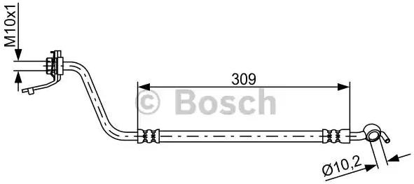 Шланг тормозной задний, левый Bosch 1987481878 цена, от 22.18 USD