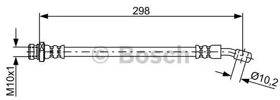 Шланг тормозной задний правый 1987481882 Bosch