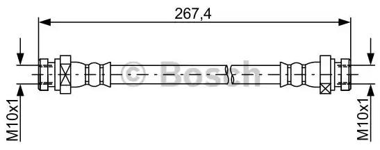 Шланг тормозной задний правый 1987481886 Bosch