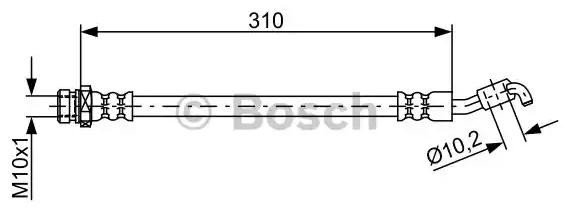 Шланг тормозной задний правый 1987481891 Bosch