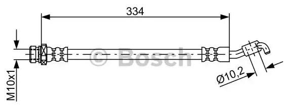 Шланг тормозной задний правый 1987481892 Bosch