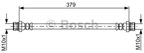 Купить 1987481898 Bosch Задний тормозной шланг
