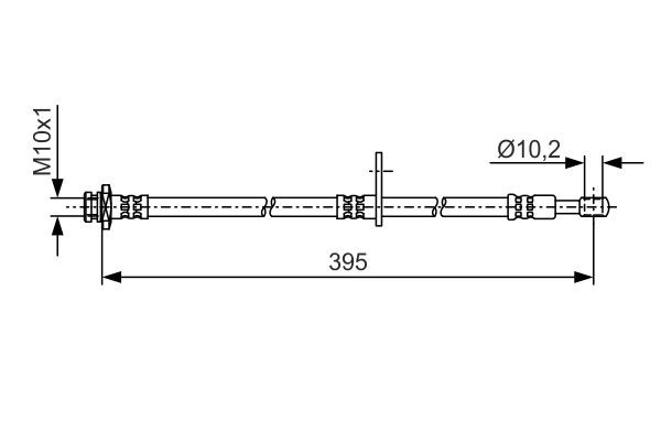 Шланг тормозной передний PHD2199 TRW