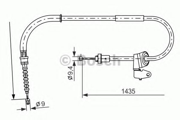 Задний правый трос ручника 1987482230 Bosch