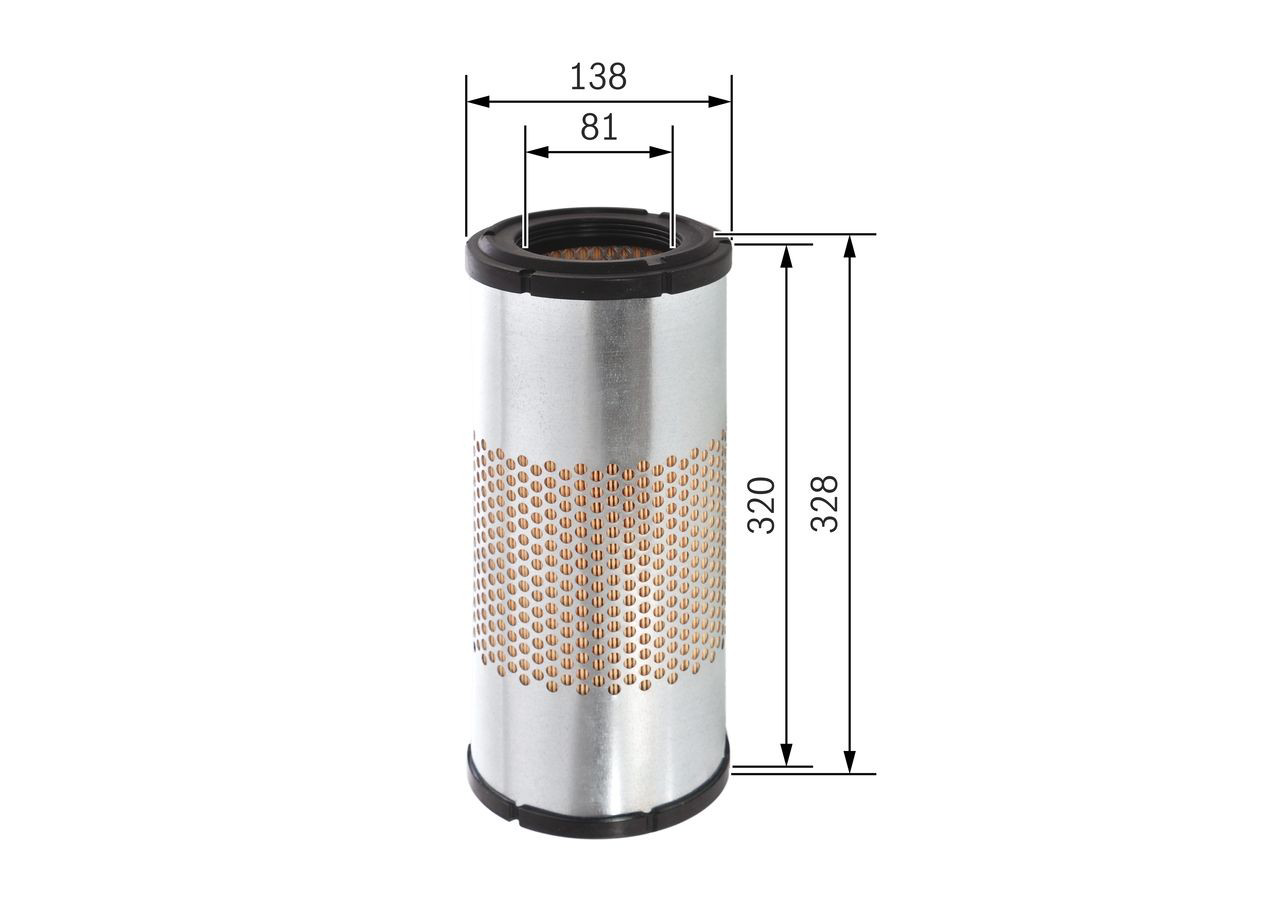 Купить F026400317 Bosch Автомобильный фильтр воздуха