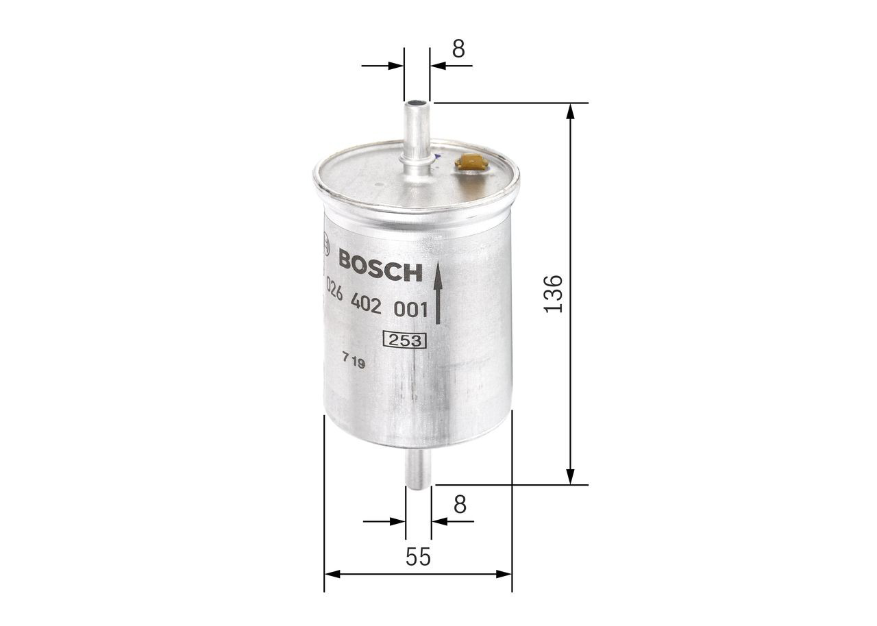 F026402001 Bosch Фильтр топлива