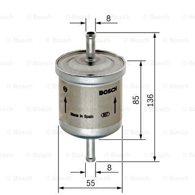 Топливный фильтр F026402001 Bosch