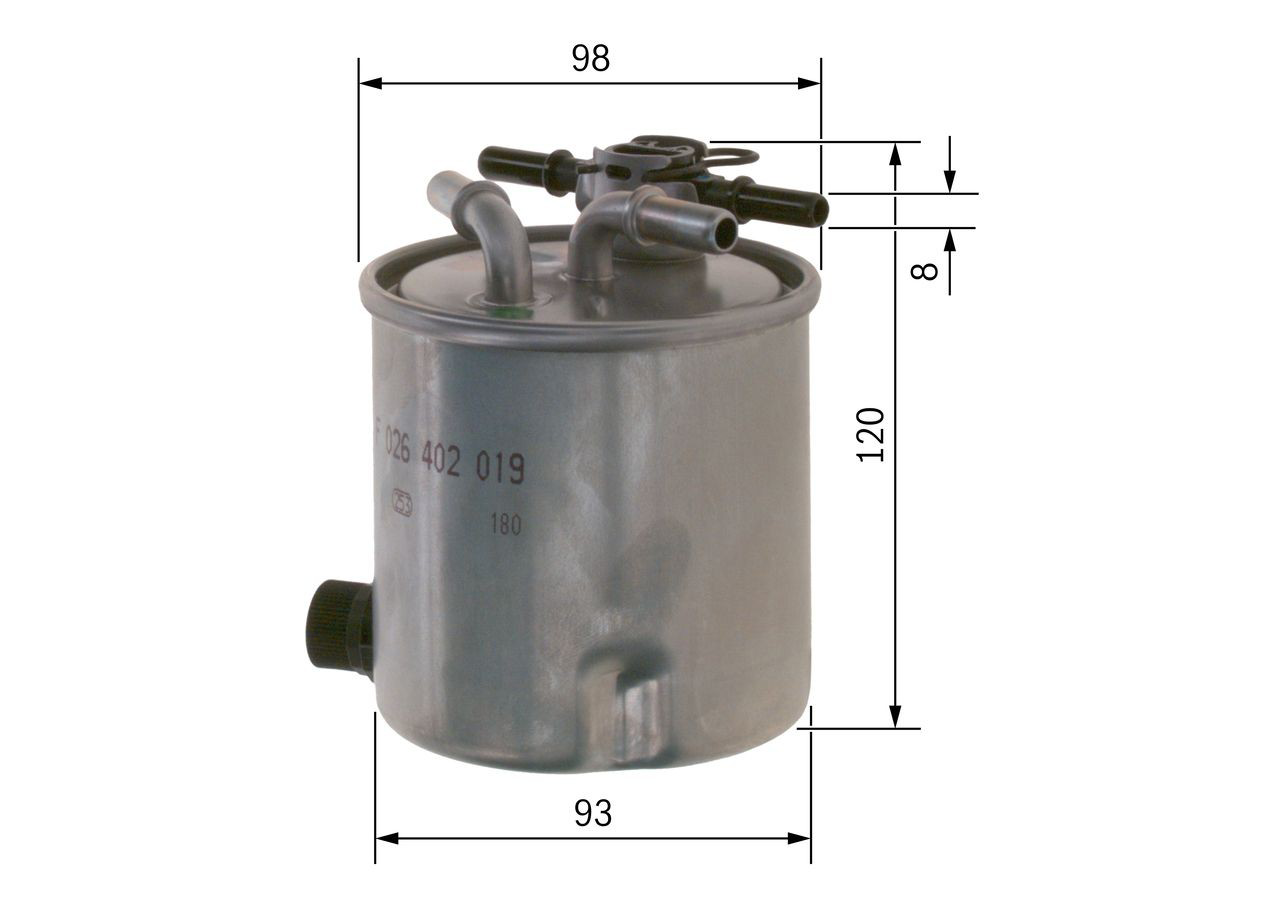 Купить F026402019 Bosch Фильтр-отстойник топлива грубой очистки
