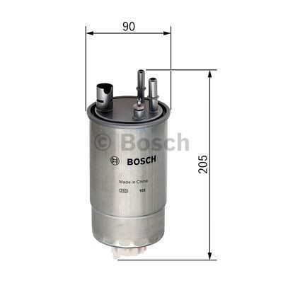 Фильтр тонкой очистки топлива Bosch F026402049 цена, от 17.65 USD