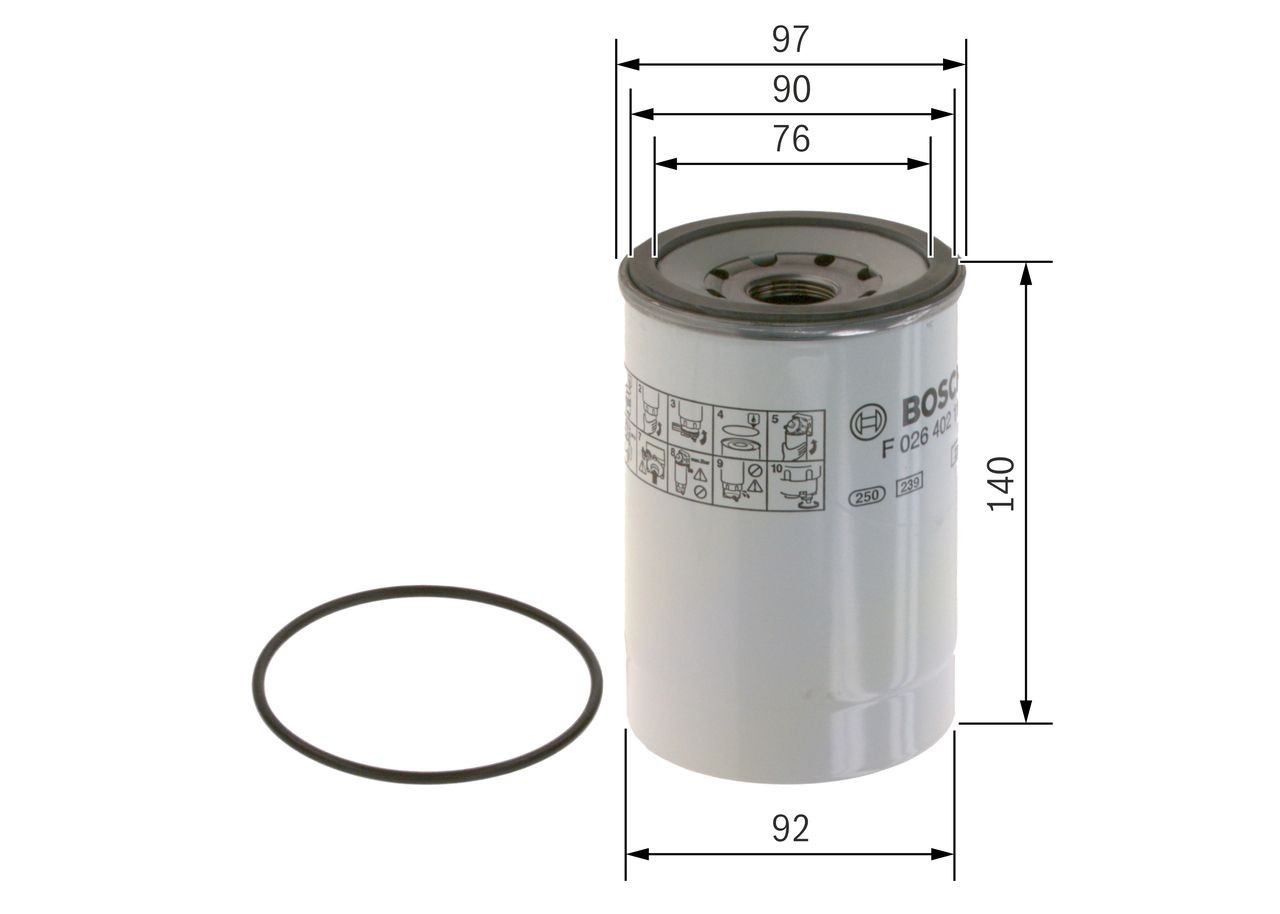 Топливный фильтр F026402118 Bosch