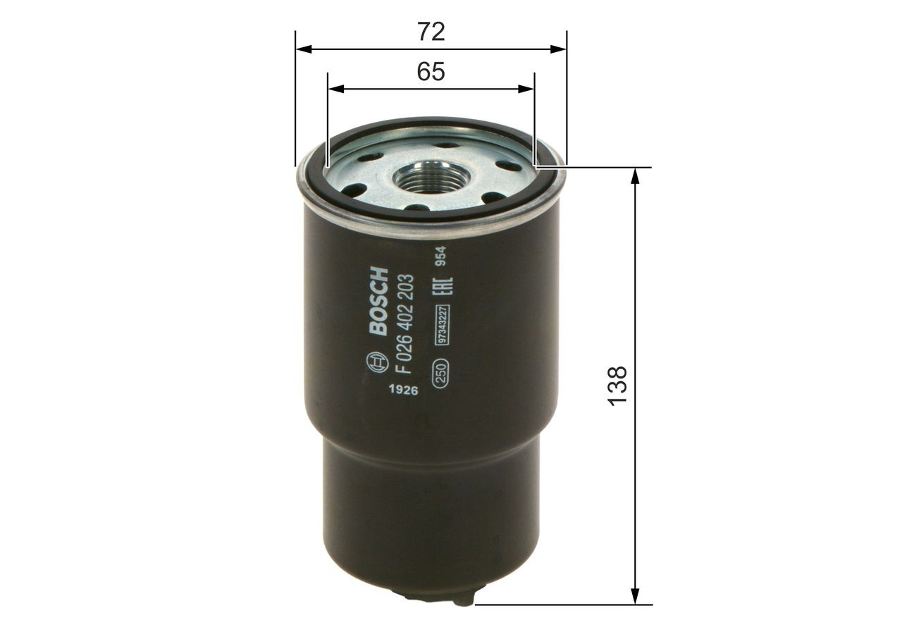 Фильтр тонкой очистки топлива Bosch F026402203 цена, от 25.99 USD
