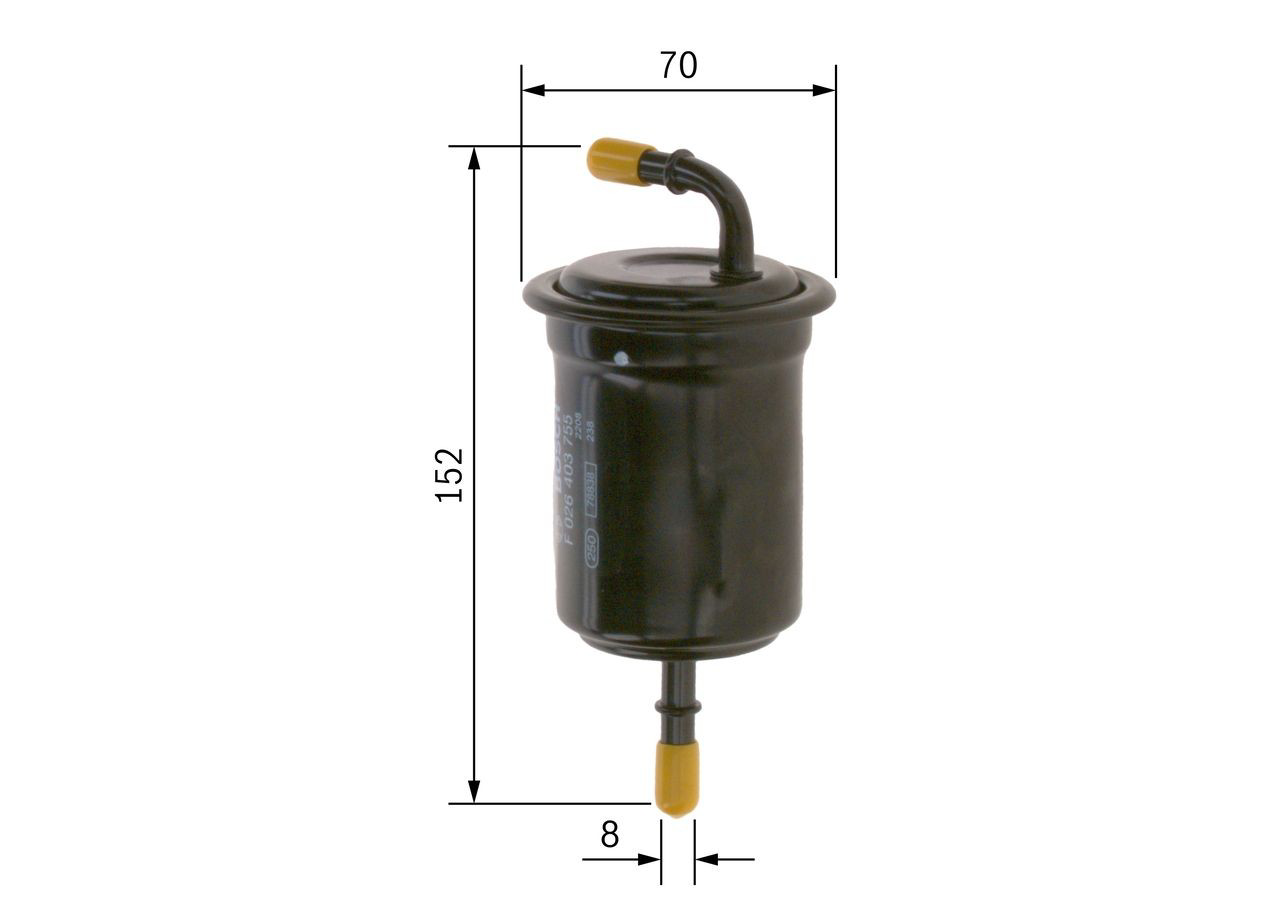 Топливный фильтр F026403755 Bosch