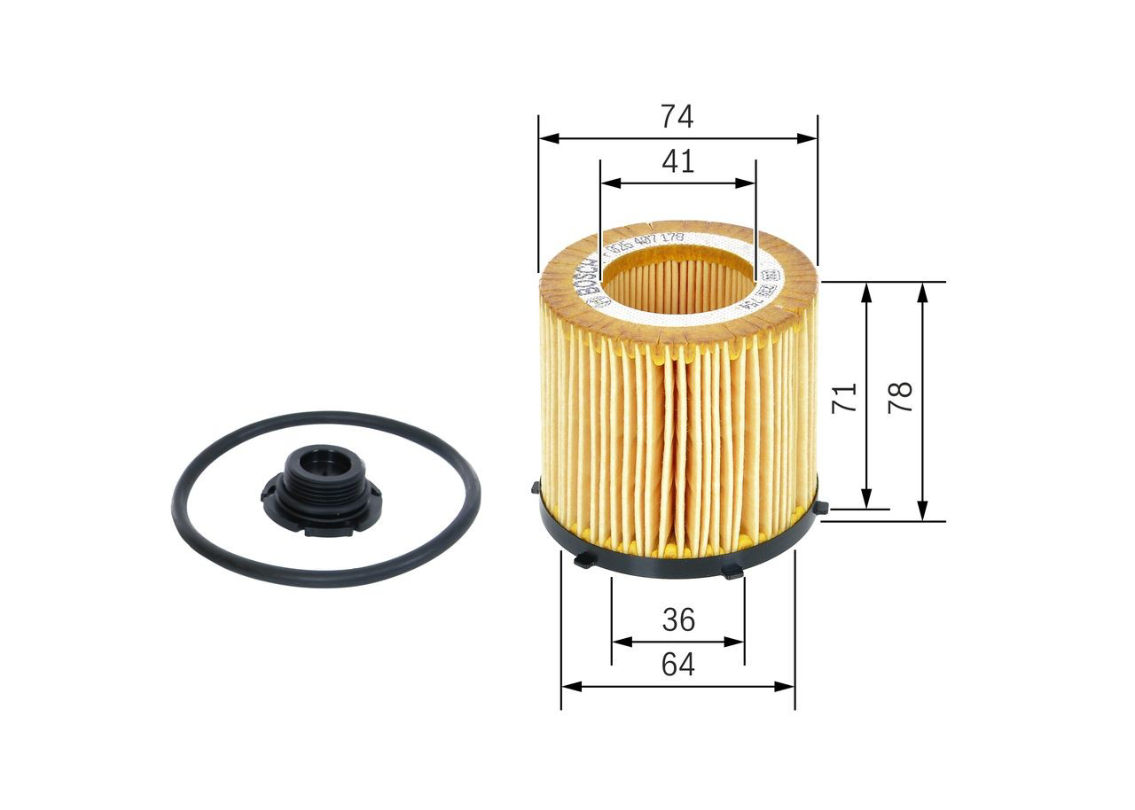 Масляный фильтр F026407178 Bosch