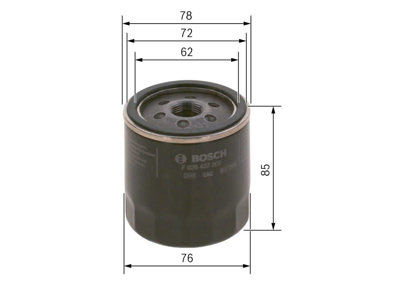 Купить F026407202 Bosch Фильтр центробежный очистки масла