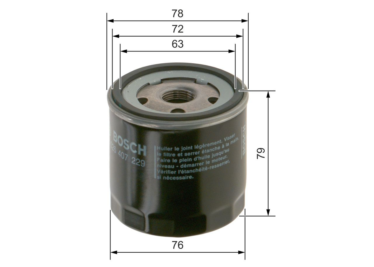 Масляный фильтр F026407229 Bosch