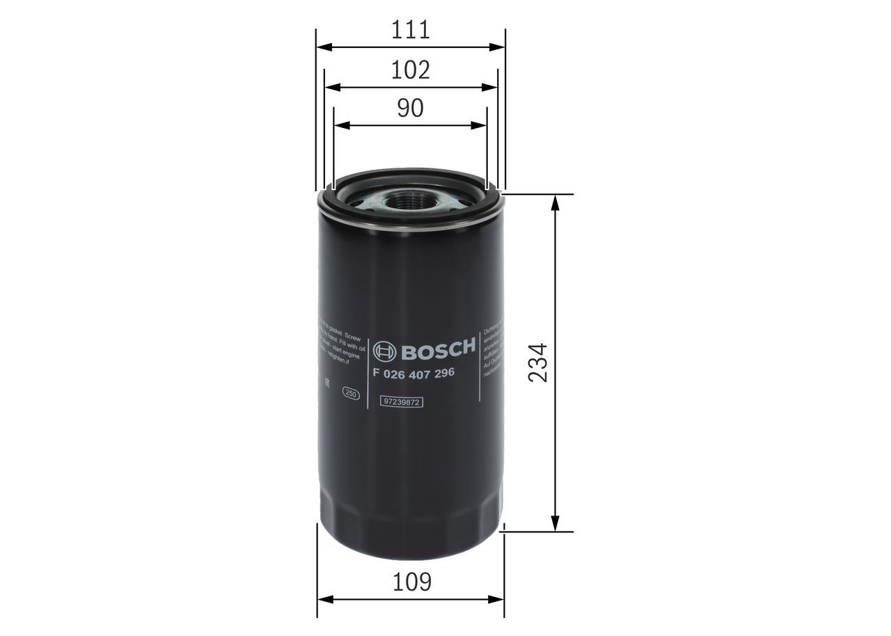 Масляный фильтр F026407296 Bosch