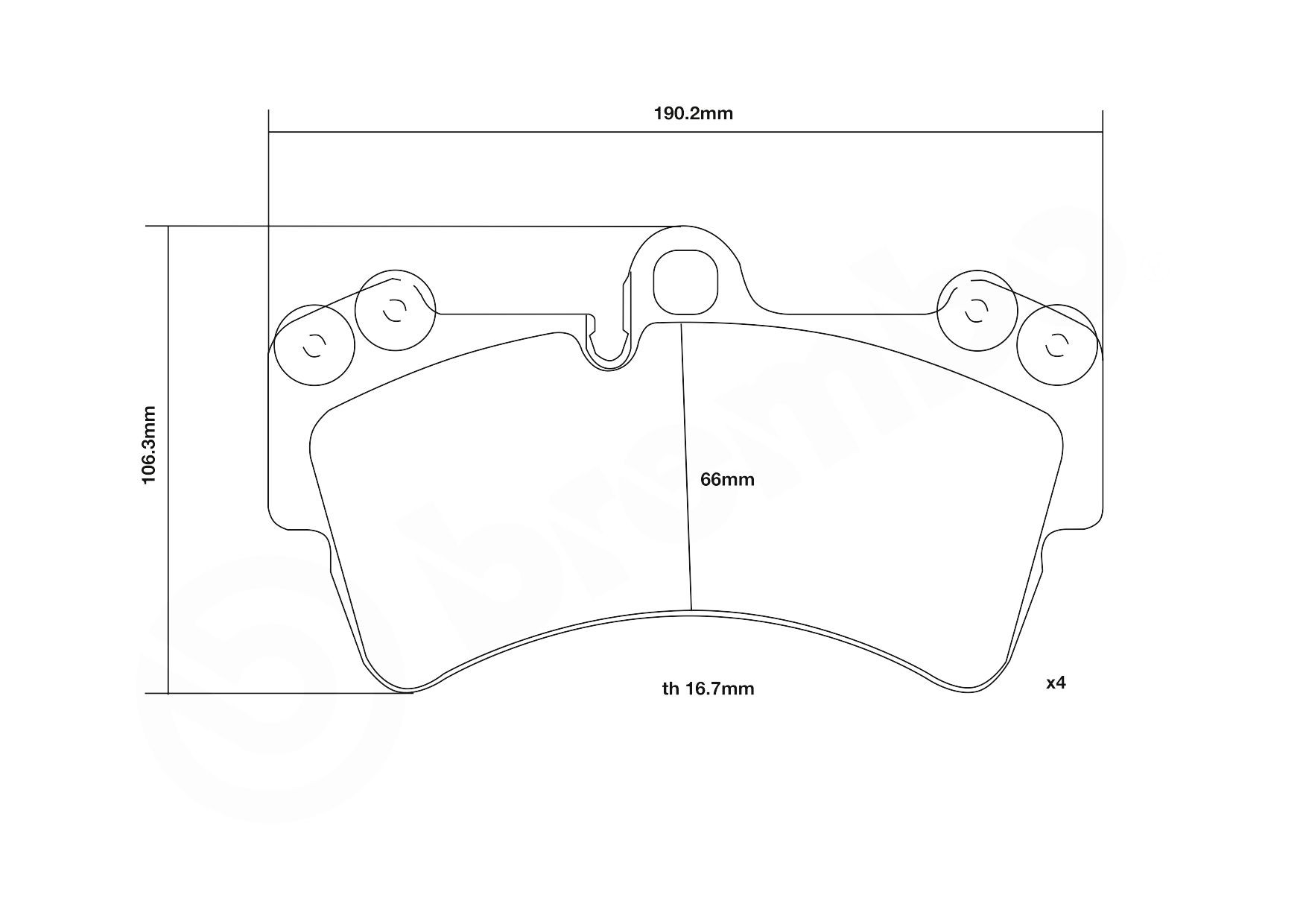 Передние тормозные колодки 07B31420 Brembo