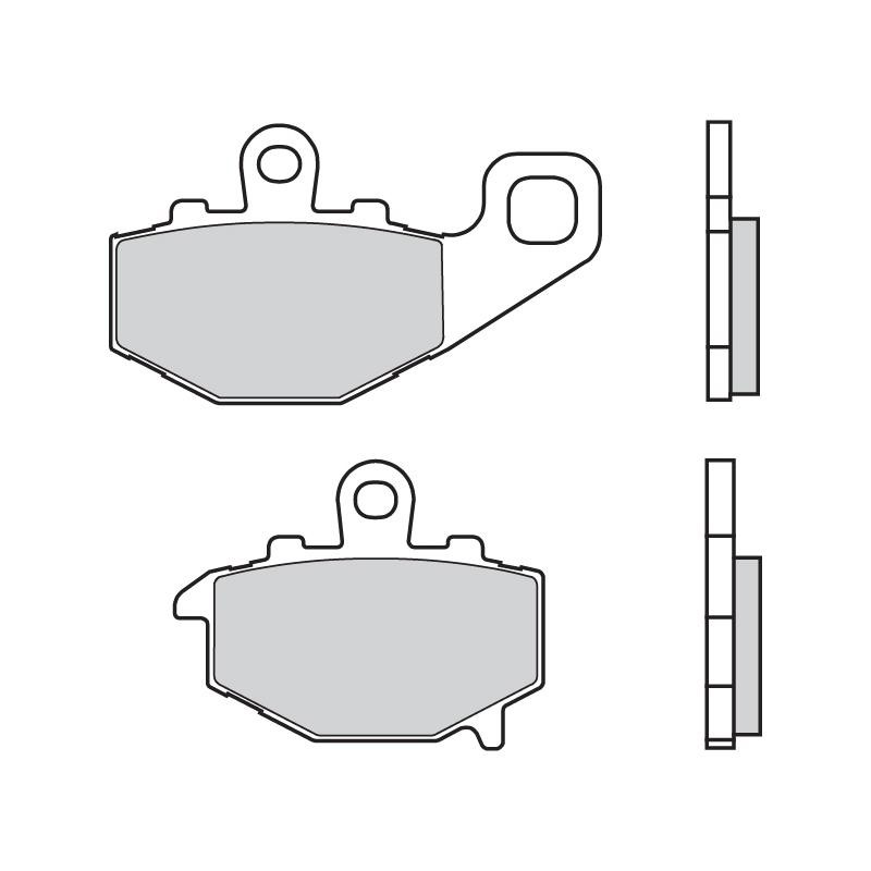 07KA1617 Brembo Колодки тормозные дисковые комплект