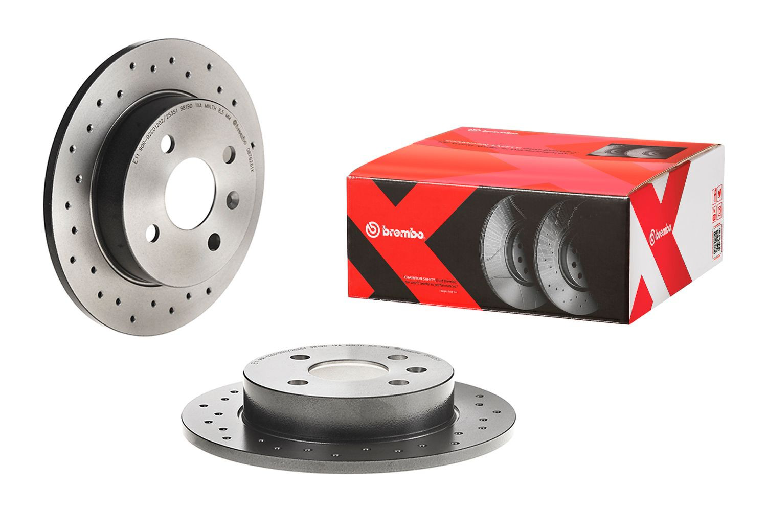Купить 0876261X Brembo Диск тормозной задний