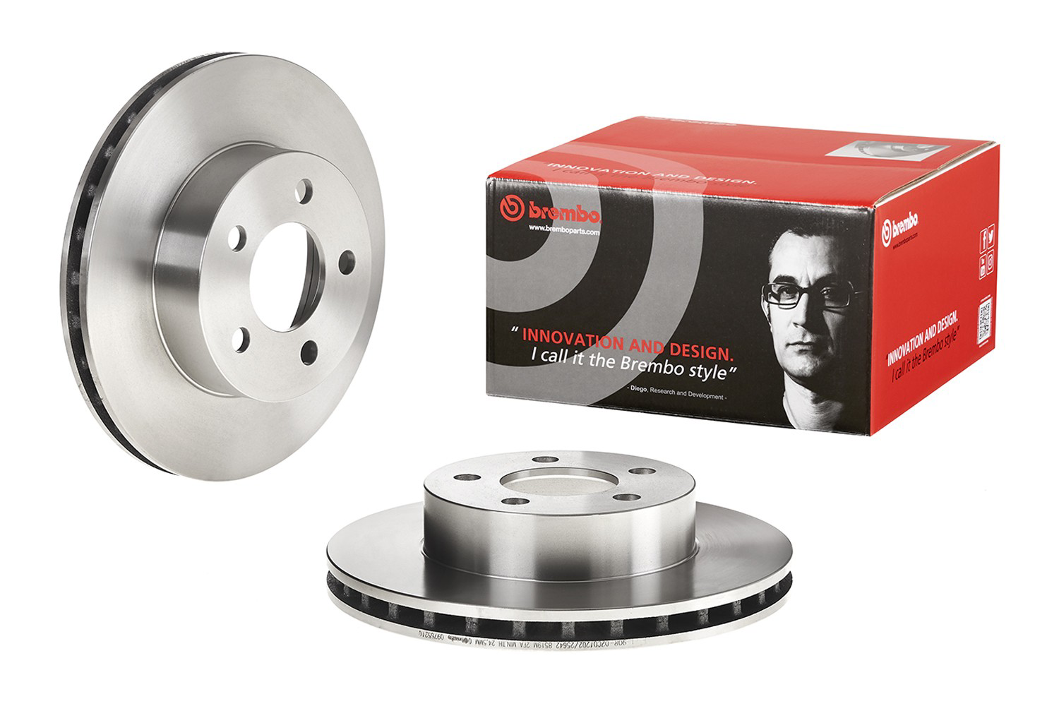 Передние тормозные диски 09765210 Brembo